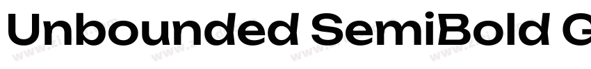 Unbounded SemiBold G字体转换